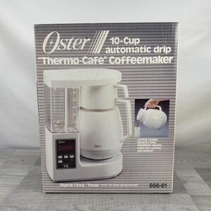 Vintage 1985 Oster Thermo-Café 10-Cup Drip Coffeemaker 666-61 NOS